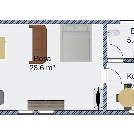 דירה Haus Am Rhein Mit Self Check-in Und P *