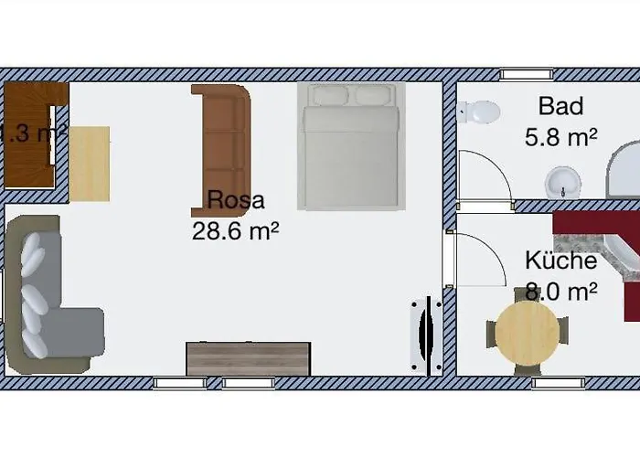 아파트 Haus Am Rhein Mit Self Check-in Und P *